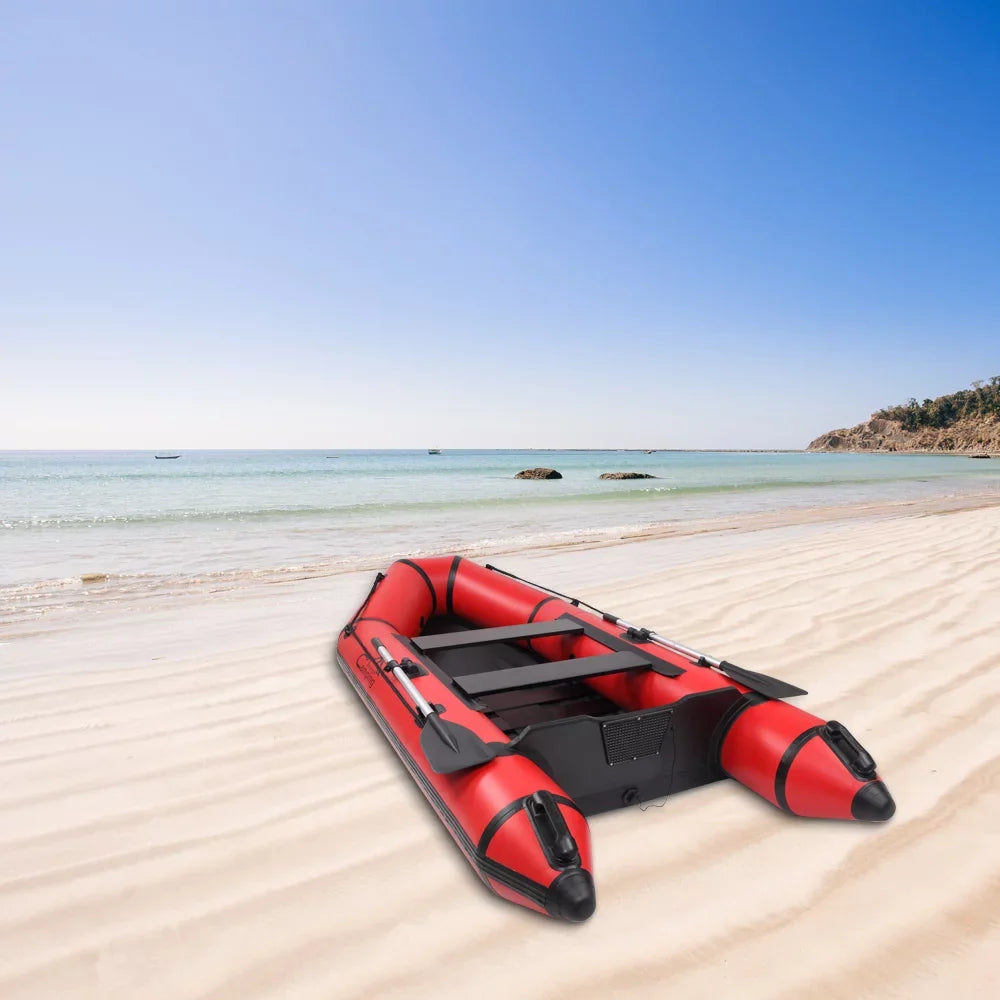 Camping Survivals 10ft  330kg Water Adult Assault Boat Red Black