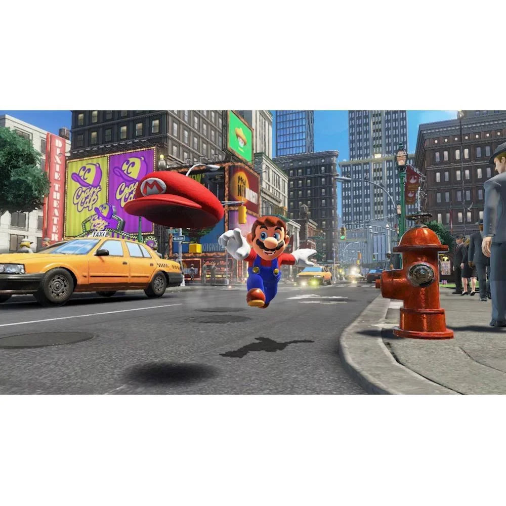 Nintendo Switch Odyssey Bundle: Red and Blue Joy-Con Improved Battery Life 32GB Console,Super Mario Odyssey Game Disc and Odyssey Deluxe Travel Case