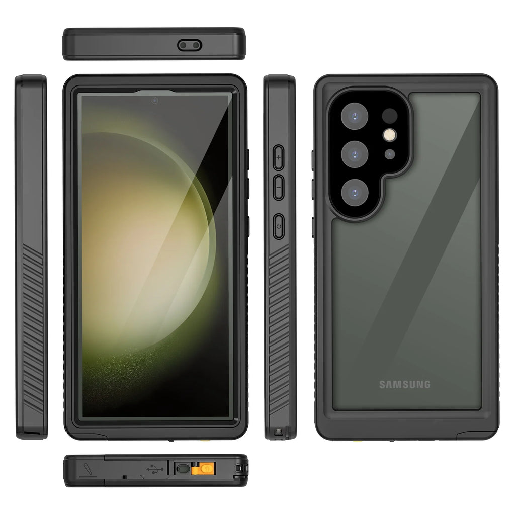 Cowithday Waterproof Case for Samsung Galaxy S24 Ultra 5G Phone 2024, with Screen Protector 360° Full Body Heavy Duty Military Protection Shockproof IP68 Underwater Cover for Galaxy S24 Ultra, Black