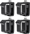 '-Racks P-( Set of 4 Aluminum C-Clamps for Non-Drilling Truck Rack & Camper Shell Installation - Black