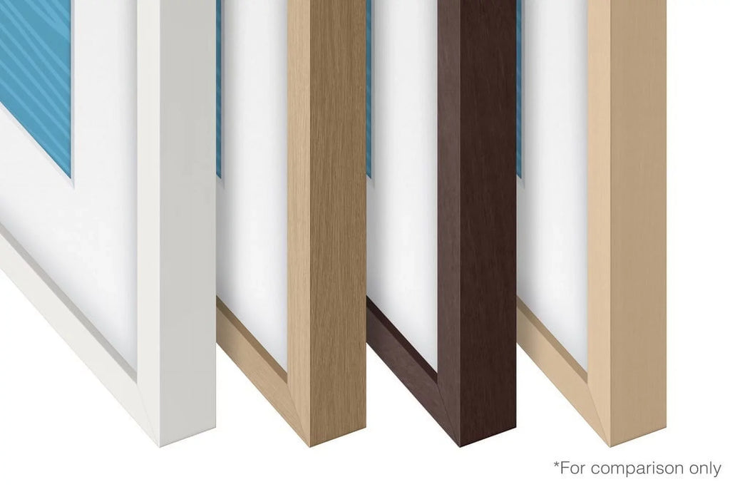 50-Inch Class  The Frame Series - Quantum  Smart  with a Samsung -SCFA50WTB 50" The Frame Customizable Bezel - Modern White (2022)