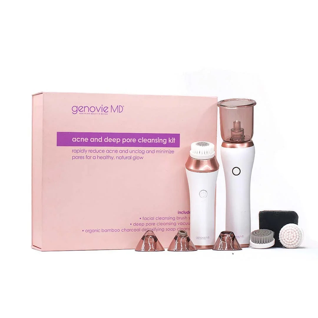 Genovie  Acne and Deep Pore Cleansing Kit for Face, Acne Remover, Blackhead Remover, Facial Skin Treatment, Vacuum Suction