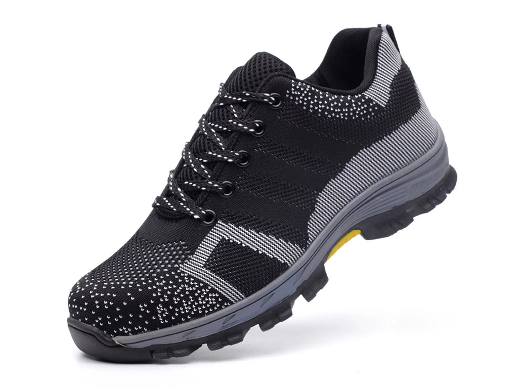 Steel Toe Work Shoes for Women Men Breathable Safety Shoes Lightweight Industrial Work Sneakers Construction Shoes
