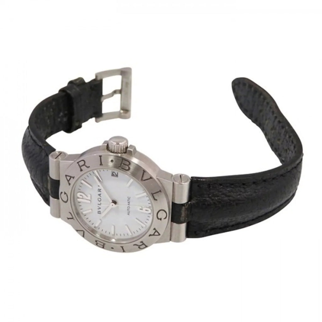 Pre-Owned Bvlgari  Diagono LCV29WSLD White Dial Watch Women's (Like New)
