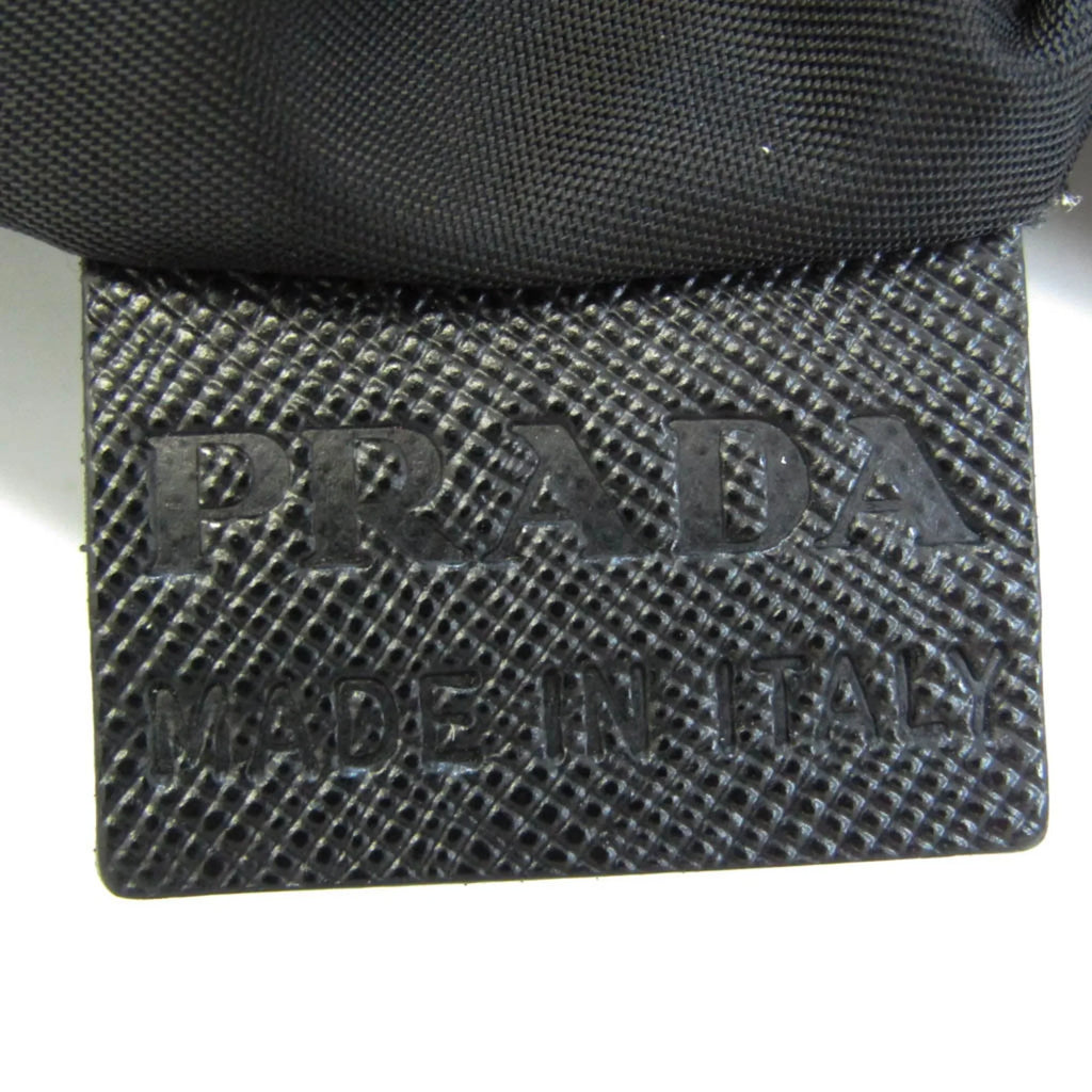 Pre-Owned Prada Women,Men Leather,Nylon Shoulder Bag Black (Good)