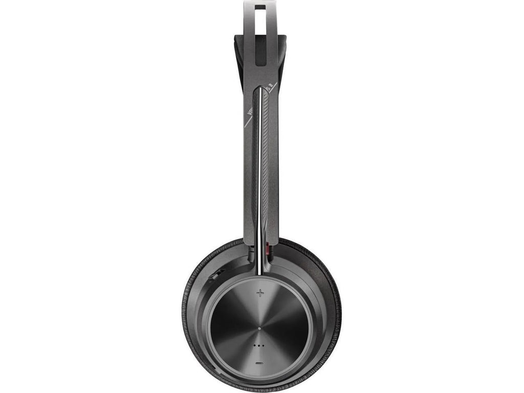 Poly Voyager Focus 2 -A Bluetooth Stereo Headset - Siri, Google Assistant - Stereo -  Type A - Wired/Wireless - Bluetooth - 298.6 ft - 20 Hz - 20 kHz - On-ear, Over-the-head - Binaural - Supr...