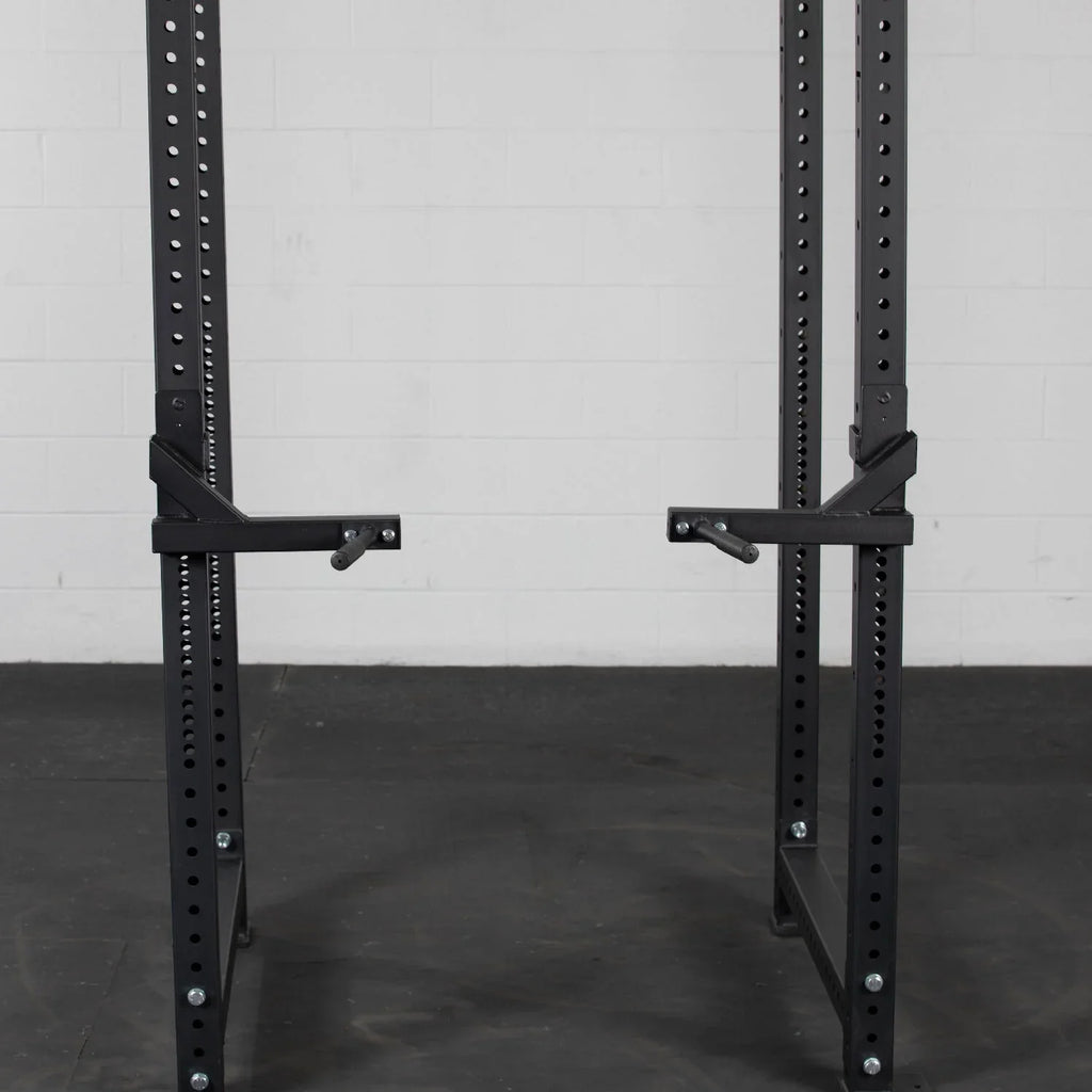 Titan Fitness X-3 Series Dip Bars, J-Hook Style Rack Mounted Dip Attachment, 880  Capacity, Fits 3” X 3” Tubular Steel