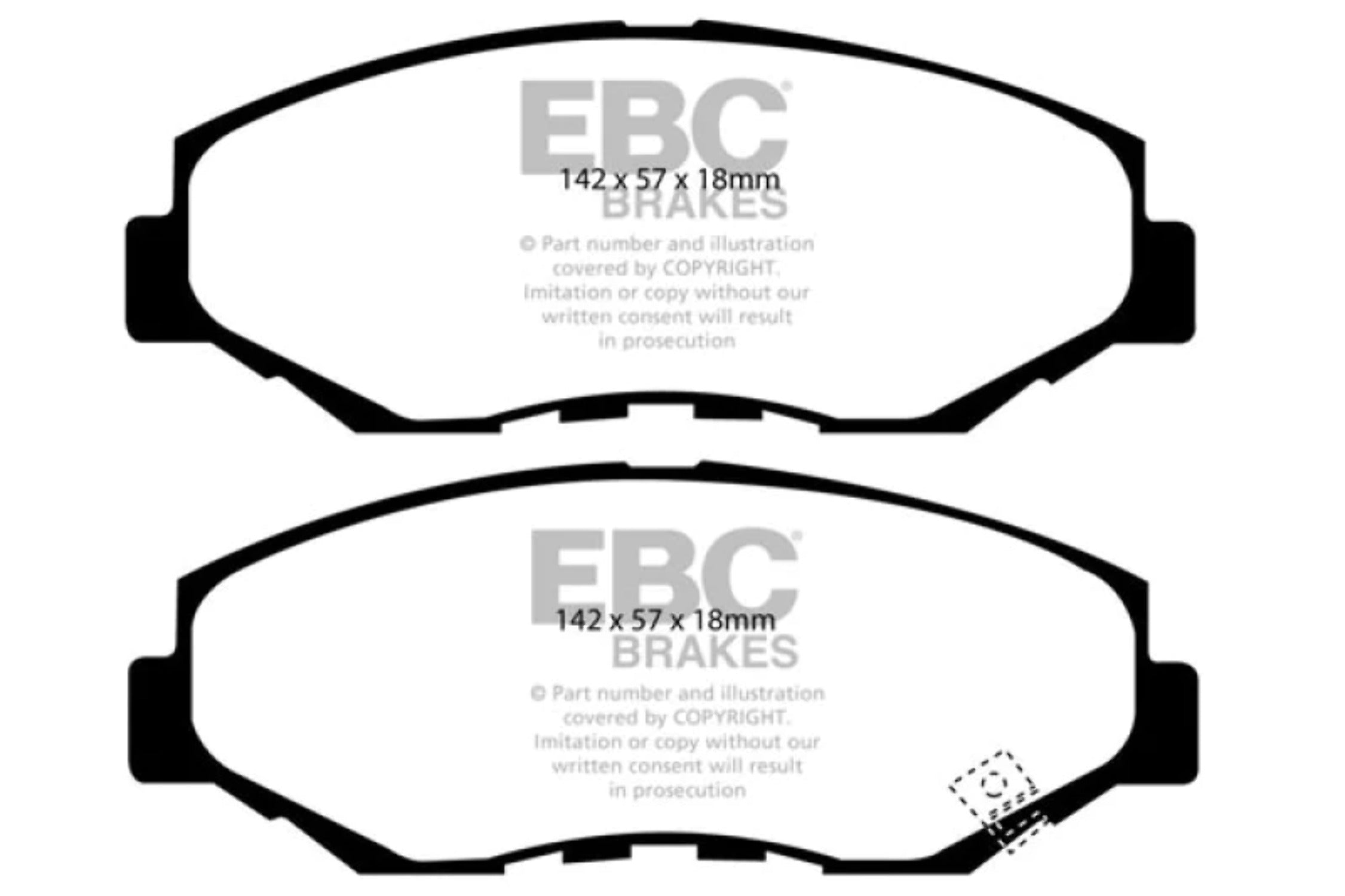 13-15 Acura  1.5 Hybrid Ultimax2 Front Brake Pads Fits select: 2012-2021  , 2012-2016  -V
