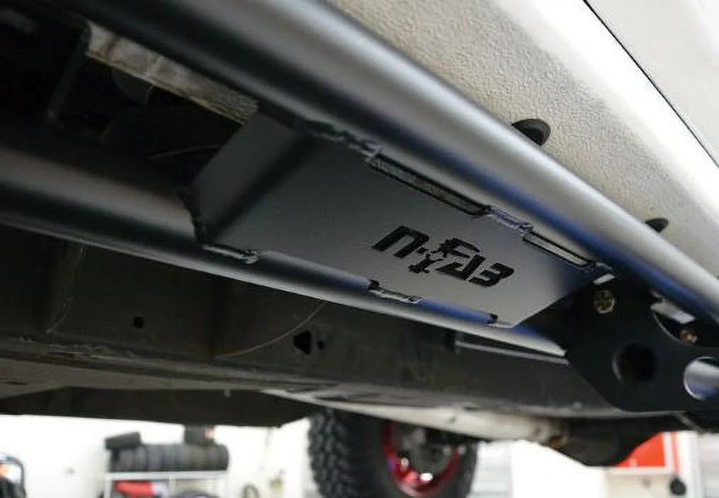 N-Fab by RealTruck Rkr Rails | Textured Black | T074Rkrqc | Compatible with 2007-2021 Toyota Tundra Double Cab All Beds,  Gas