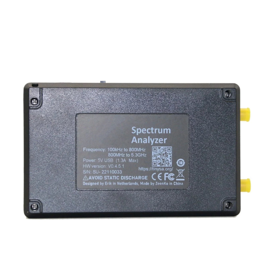 For TinySA  Handheld Tiny Spectrum Analyzer 4"  Touch 100K-5.3GHz