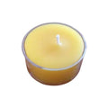 Bear Natural Organics Pack of 100 Golden Yellow Handmade Beeswax Tealight Candles