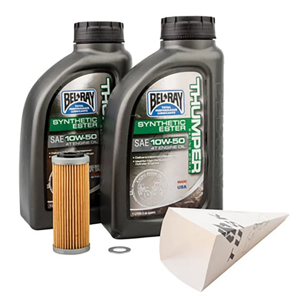 4-Stroke Oil Change Kit Bel-Ray Thumper Synthetic 10W-50 Compatible With Gas Gas  450F 2021