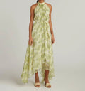 Women's Saloni Evening Size 2 Straight Gown Terrarium Lemon