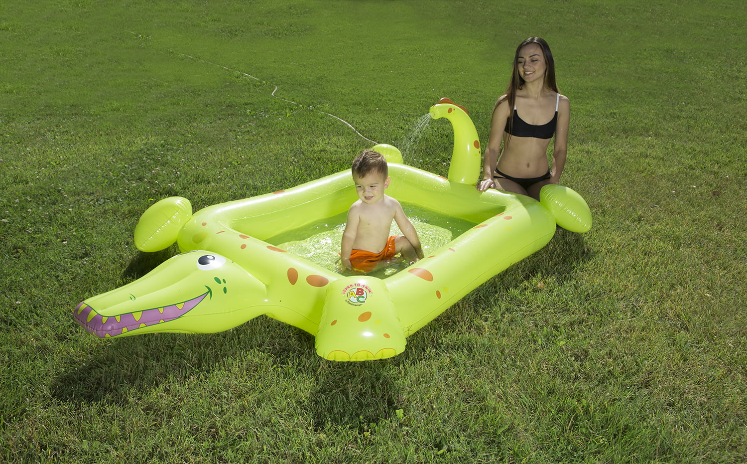 Poolmaster Crocodile Spray Inflatable Kiddie Swimming Pool