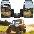 Kemimoto Side Mirrors,Wider  Side Mirrors Rear View Mirrors Compatible with Polaris Ranger  1000 900 570 General 1000 Can-Am Defender Maverick Trail for Pro-Fit (Not Door)