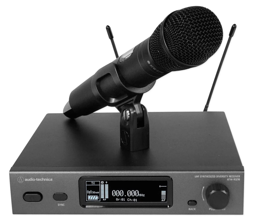 Audio Technica -3212/C710DE2 Wireless Handheld Mic+Tower Home Theater Speaker