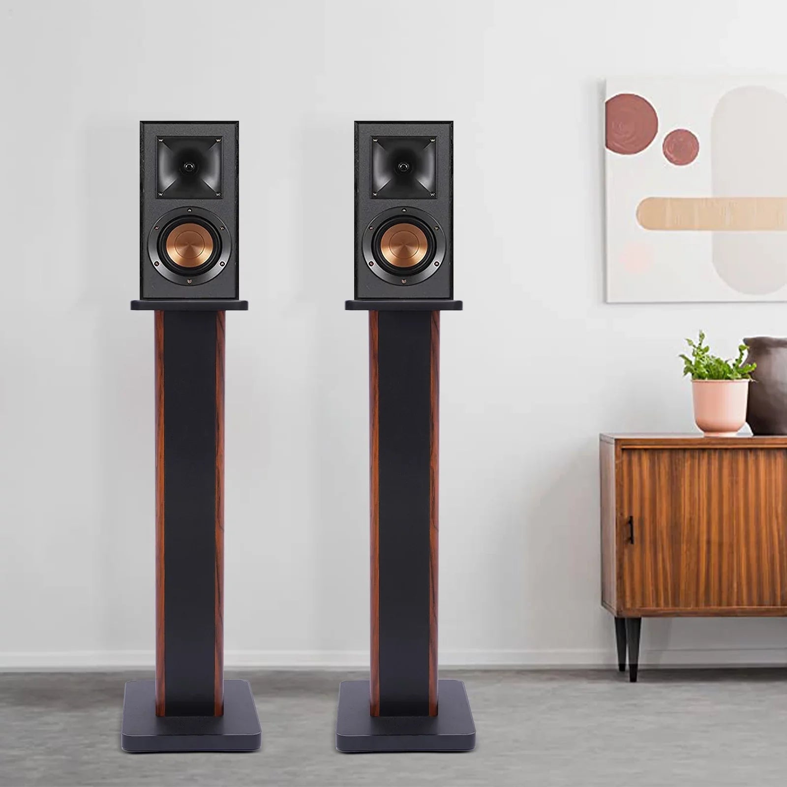 2x28" Studio Speaker Holder Monitor Stands Home Theater Multimedia Speaker Stand