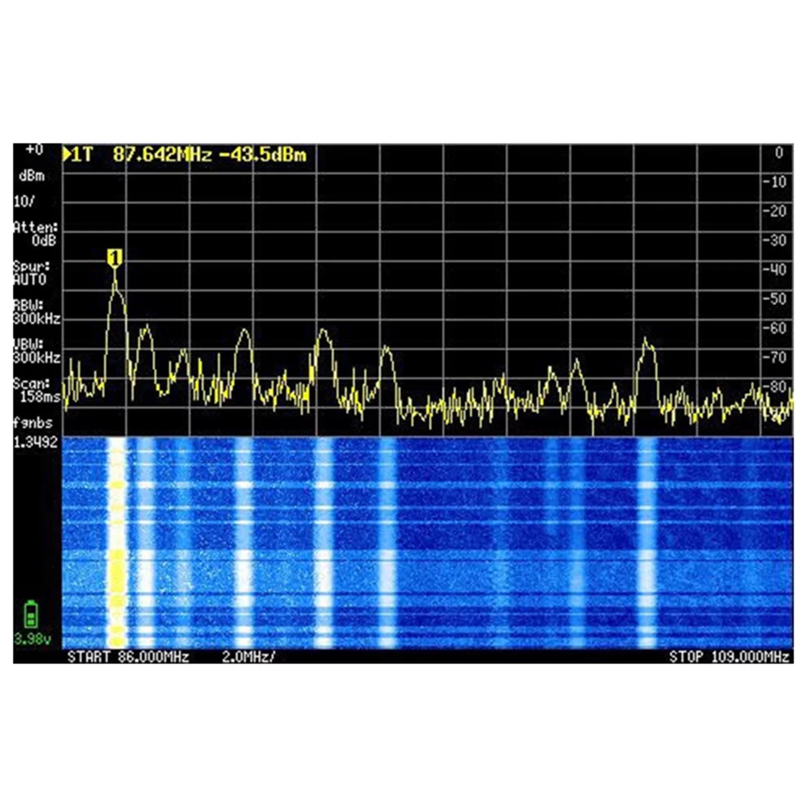 For TinySA  Handheld Tiny Spectrum Analyzer 4"  Touch 100K-5.3GHz