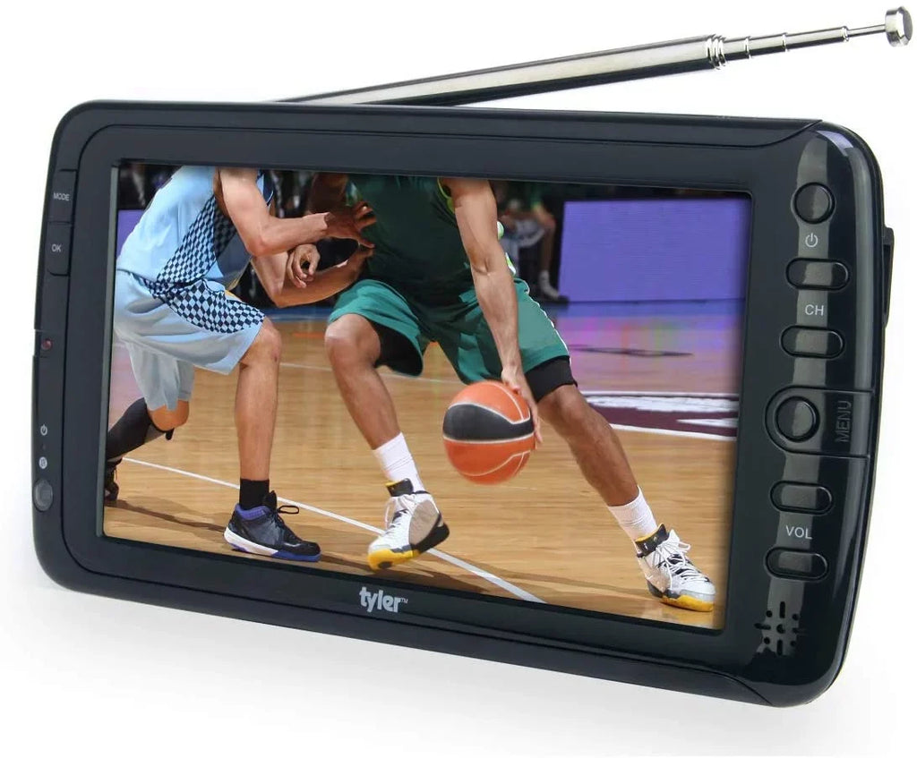 Tyler 7" Portable   Monitor Rechargeable Battery Powered Wireless Capability -, ,  Input, /, Remote Control Built In Stand Small For Car Kids Travel
