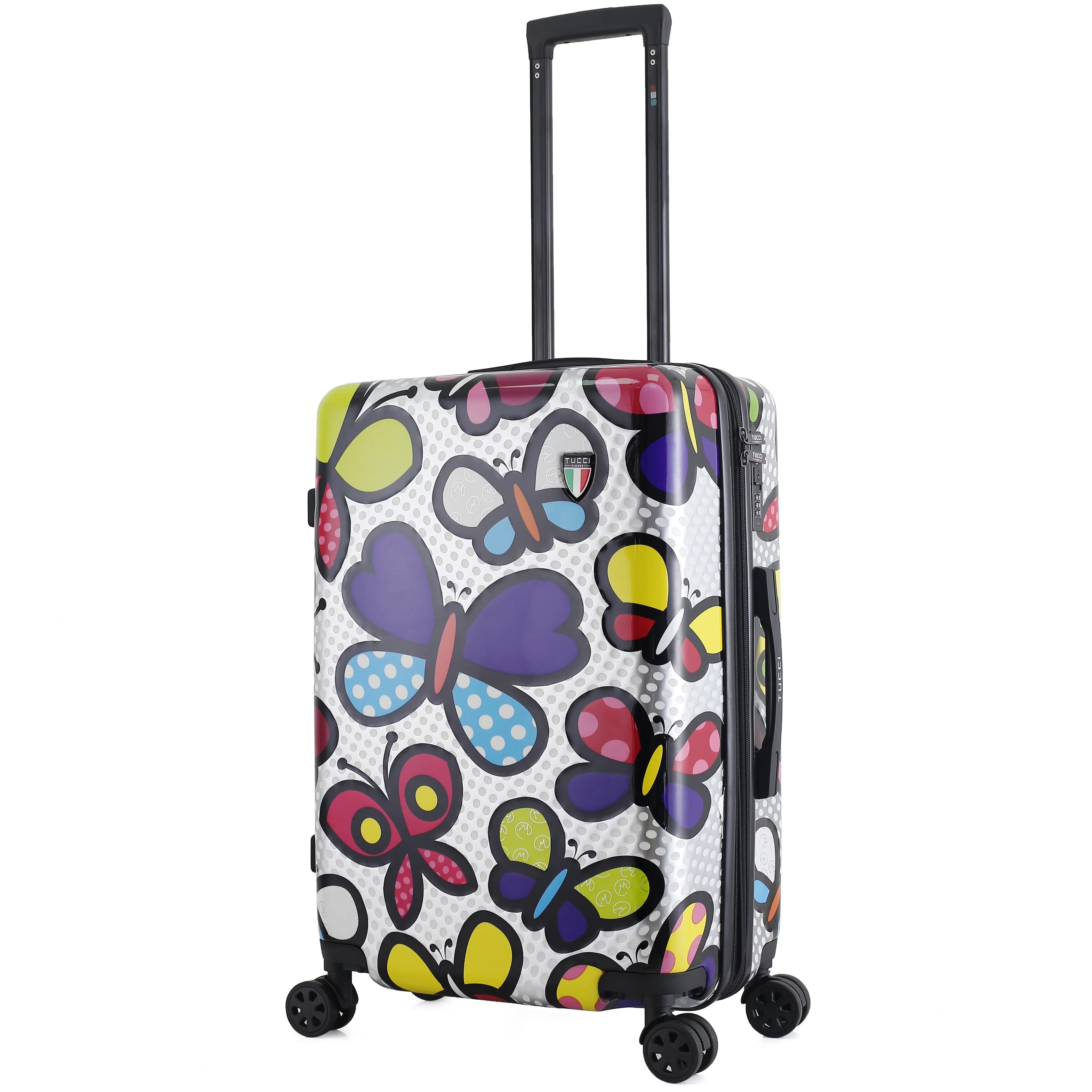 Disegno - Pop Art Butterfly Pop 24-inch Medium Hardside Luggage