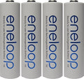 4 Pack Newest Version Panasonic Eneloop 4th Generation  NiMH Pre-charged 2100 Times Rechargeable Batteries + Free Battery Holder