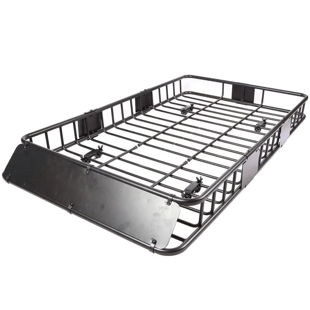 Jeremywell Universal 64"x 39"x 6" 150  Capacity Roof Rack Cargo Basket Extension Car Top Luggage Holder Carrier for  Truck Cars