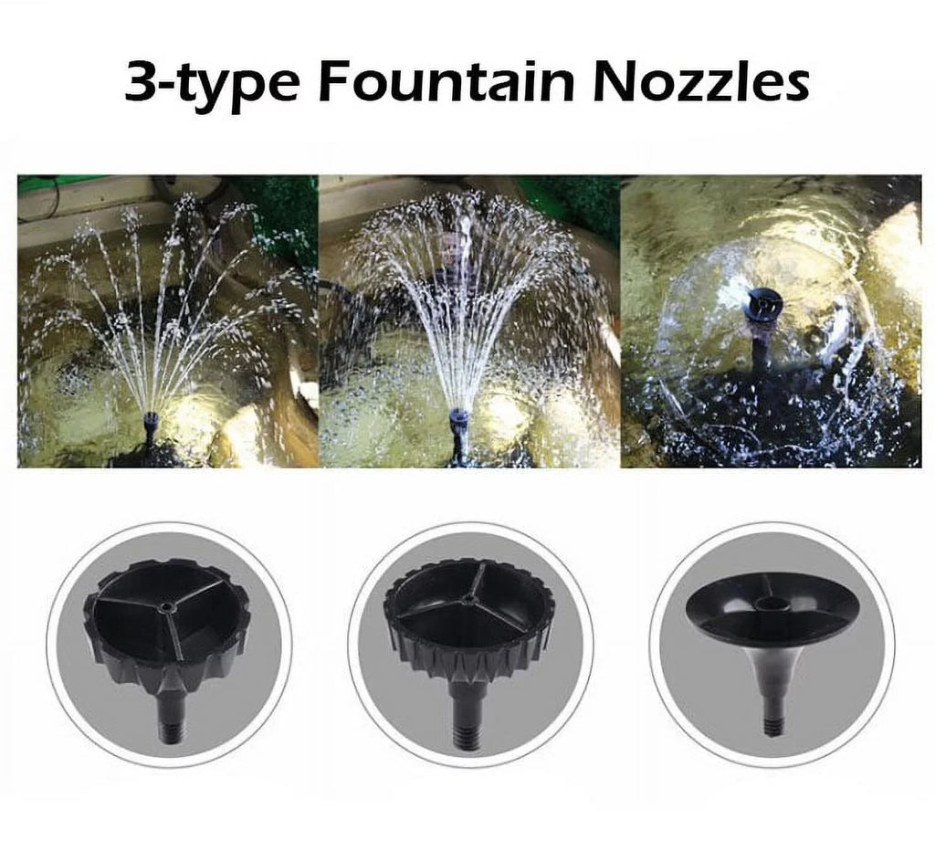 Pond Filter System with 13W Sterilizer 660GPH Pump Fountain Kits
