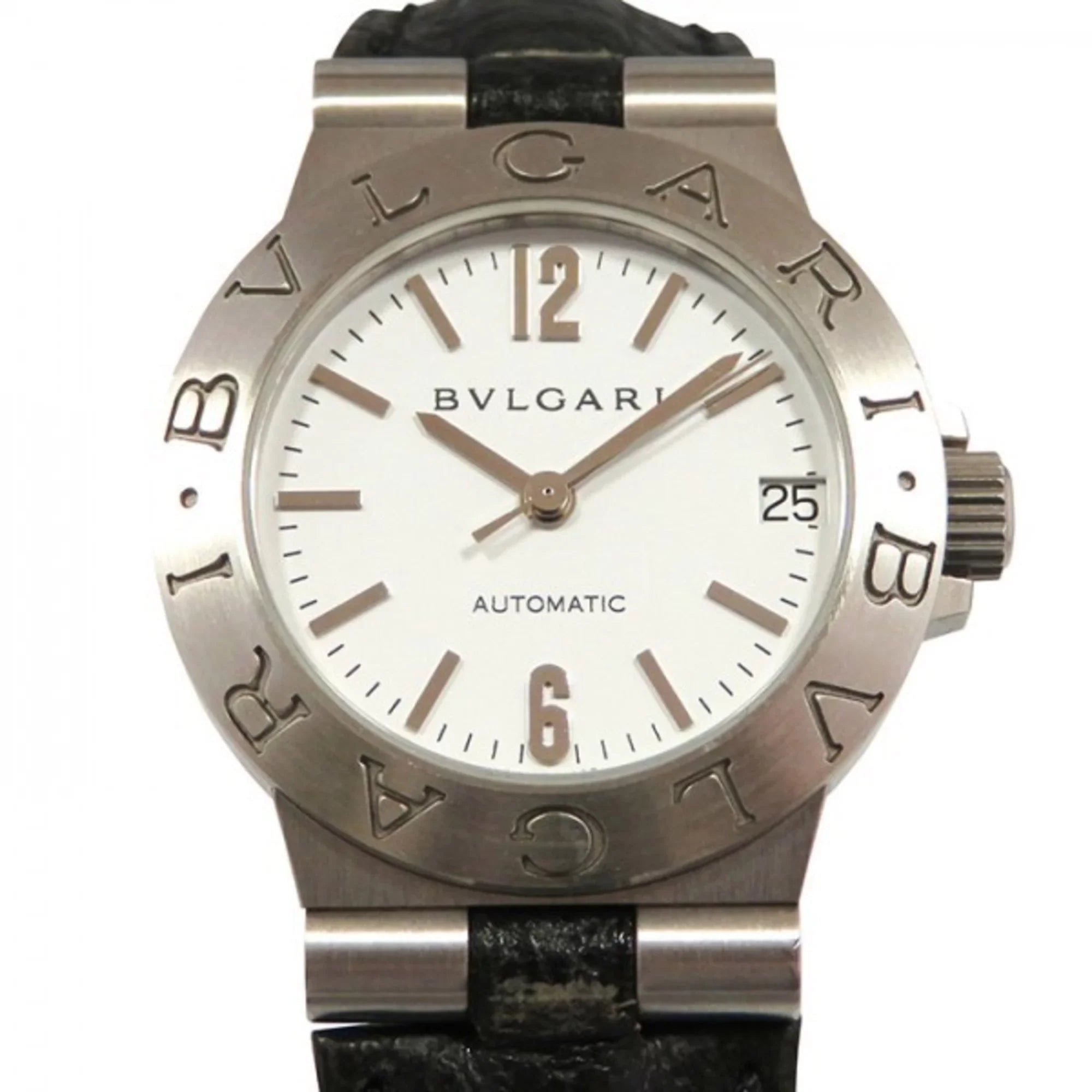 Pre-Owned Bvlgari  Diagono LCV29WSLD White Dial Watch Women's (Like New)