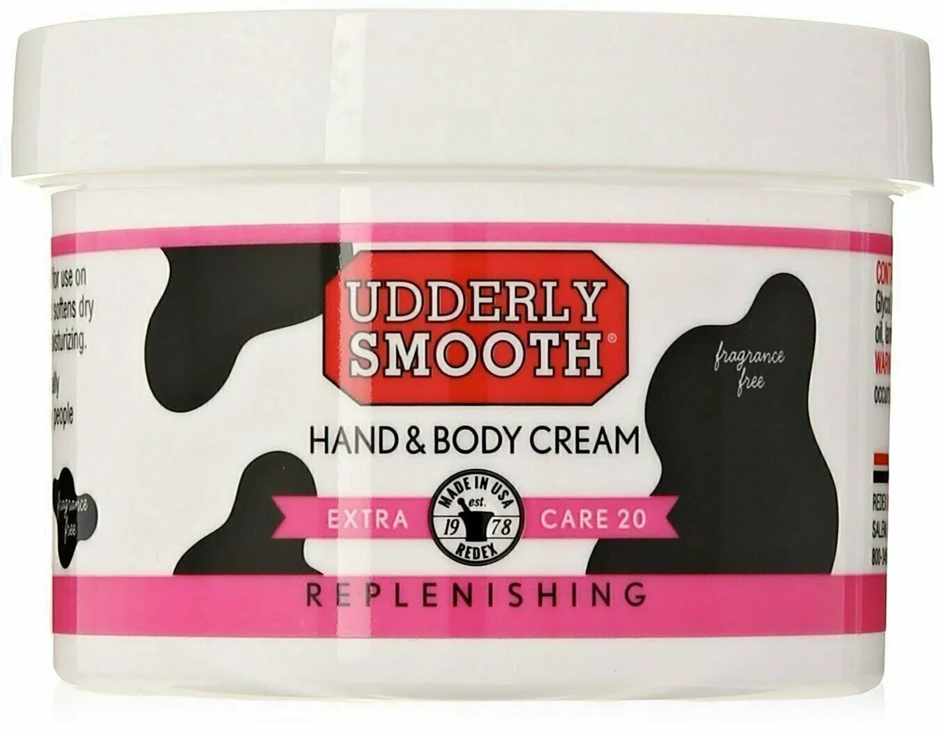 Udderly Smooth Hand & Body Cream Replenishing Extra Care 20% 8 oz, Pack of 6