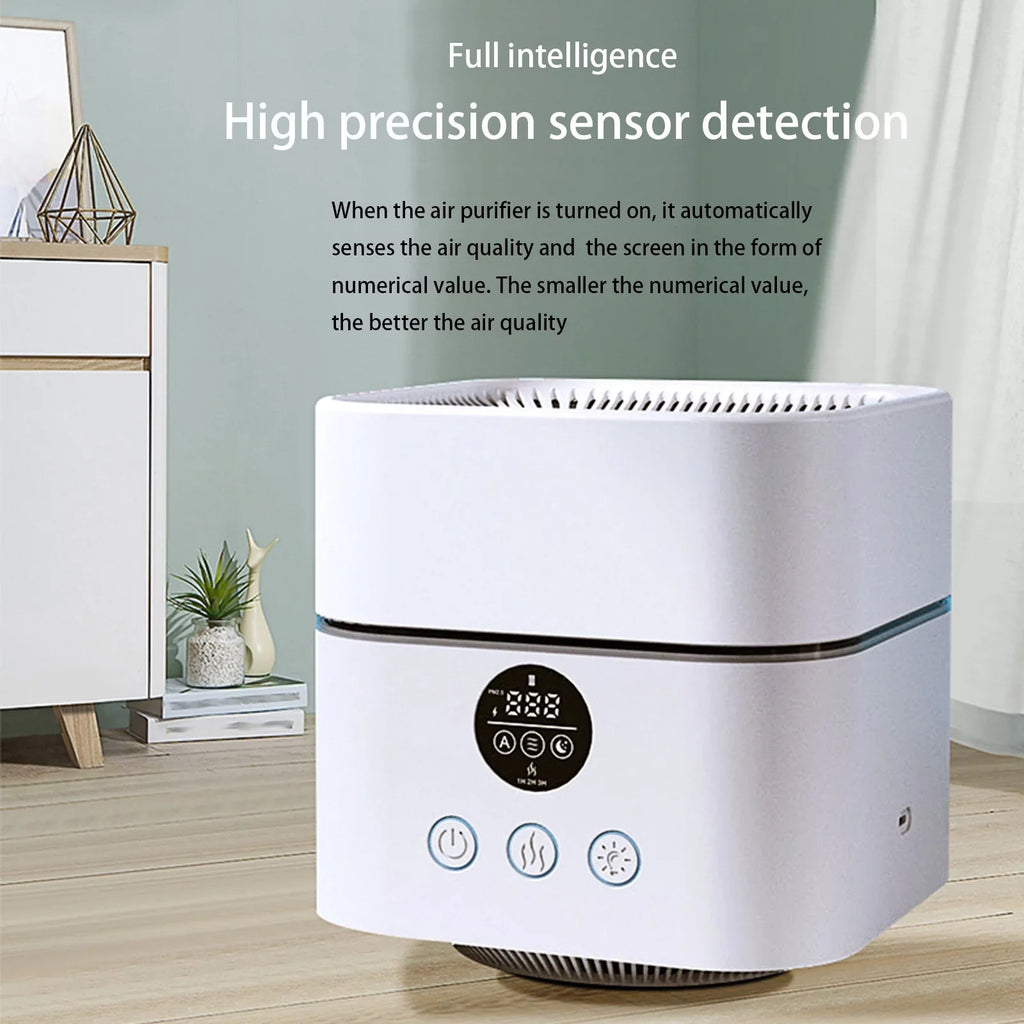 Purifier For Home Bedroom Portable Purifier Desktop  Cleaner | Humidifier | Aroma Diffuser With Color Night Light Humidifiers For Home Small Humidifier