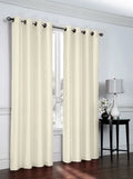 2 Pack: Regal Home Collections Ultra Luxurious Semi Sheer Shimmer Grommet Top Curtain Panels - Ivory