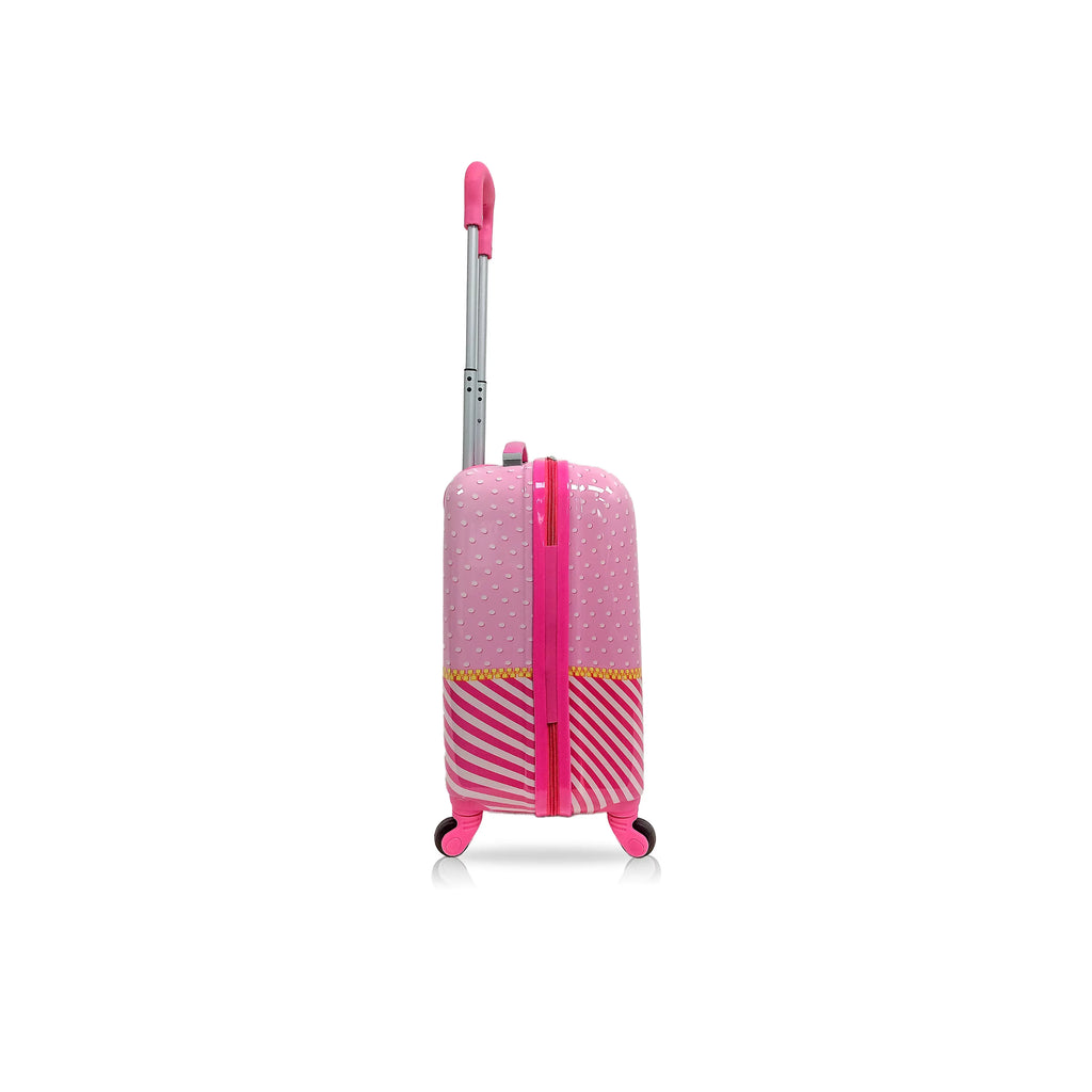Tucci Fashion Girl Hardside Kids 18" Suitcase for Kids-Cute Lightweight Kids Luggage with Wheels