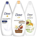 Dove Variety Pack Body Wash, Shea Butter, Glowing Ritual Lotus Flower, And Invigorating Ritual Avacado Oil For Pampering And Softening Skin, Natural Moisturizers, 16.9 Ounces Each, 3 Count