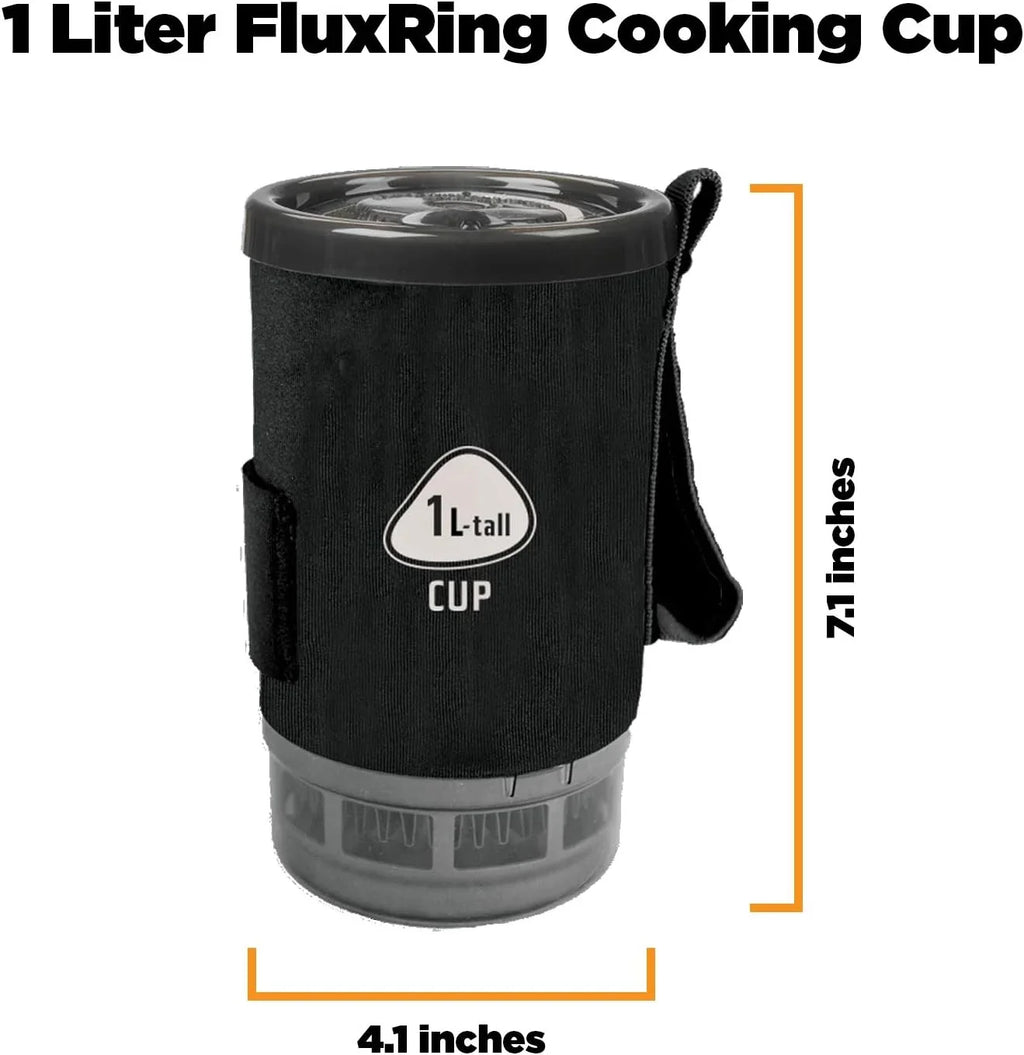 Fluxring Tall Spare Cup For Camping And Backpacking Stove Cooking Systems