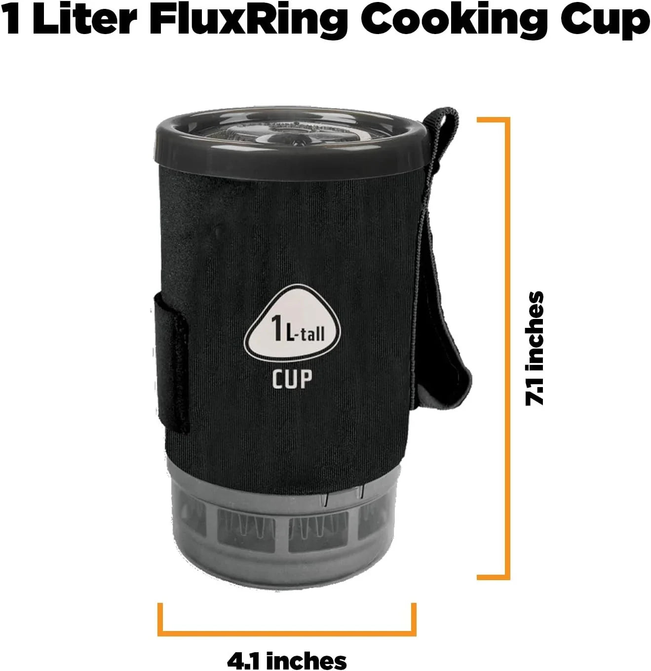 Fluxring Tall Spare Cup For Camping And Backpacking Stove Cooking Systems