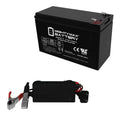 12V 7.2AH Battery for MarCum -3TC Fishing Sonar + 12V 1Amp Charger