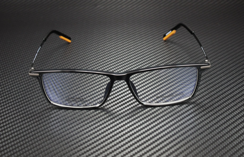 Ermenegildo Zegna EZ5204 001 Shiny Black Clr Lens Injected 58mm Men's Eyeglasses