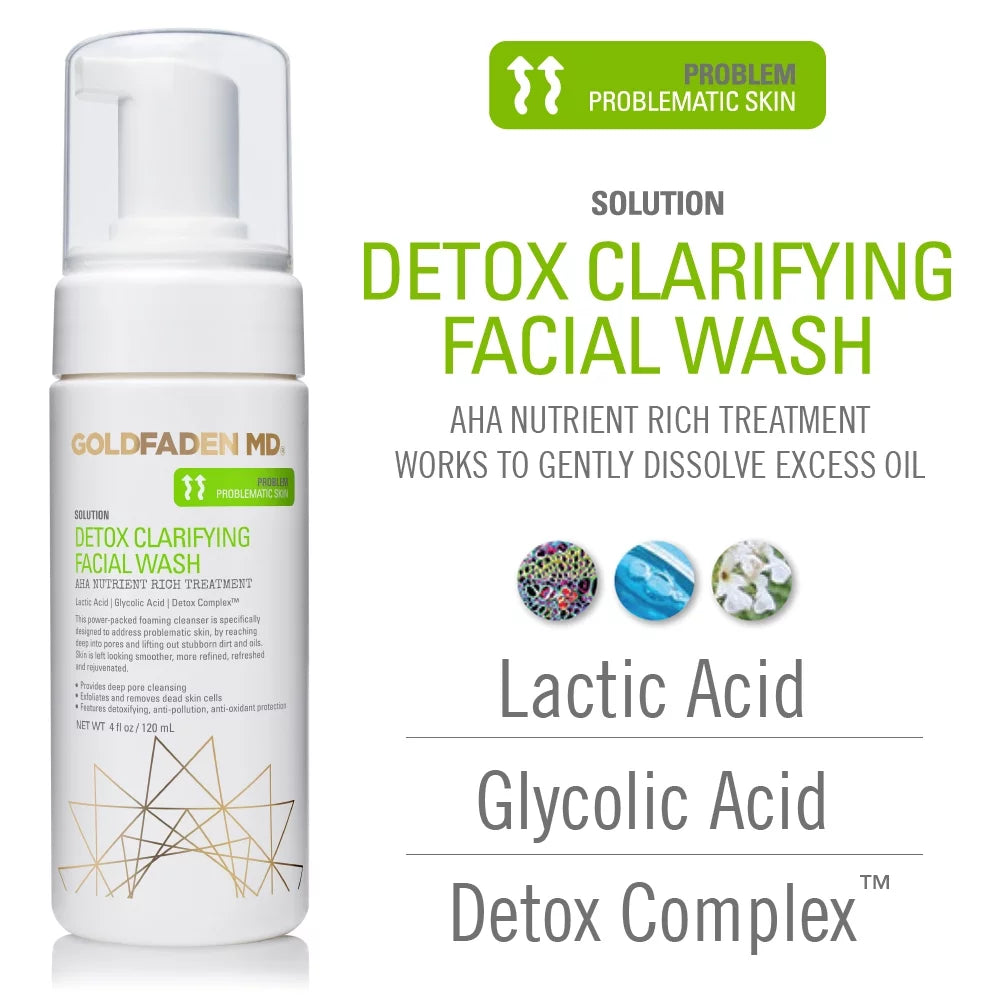 Goldfaden  Detox Clarifying Facial Wash, 4 fl oz