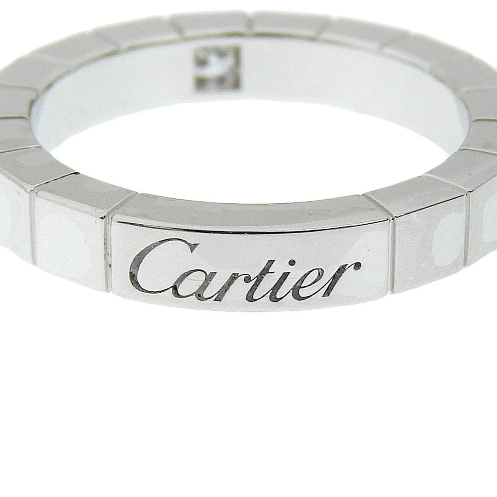 Pre-Owned Cartier  Lanieres Ring 1P Diamond K18 White Gold x Approx. 5.8g Women's I220823087 (Good)