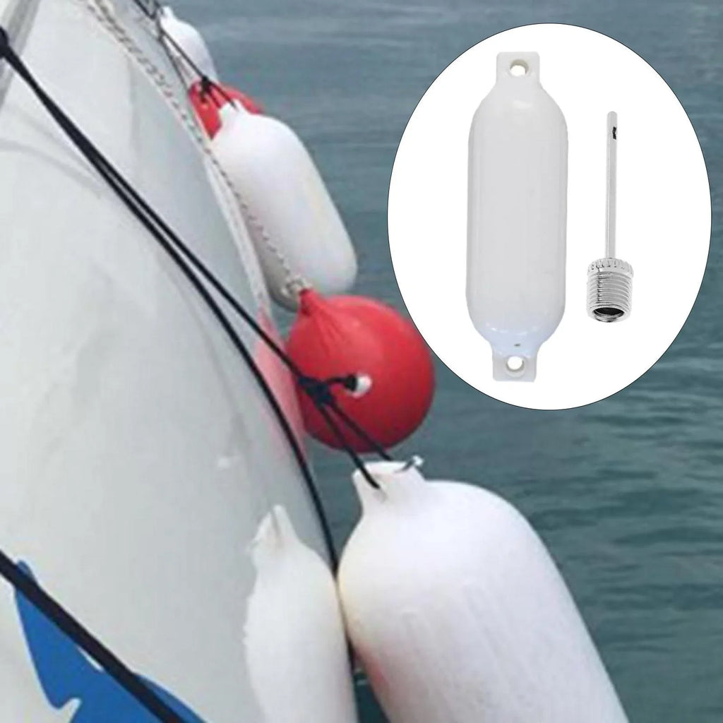 Boat Ribbed Inflatable Boat Bumpers for Bass Boats Fishing Boats White