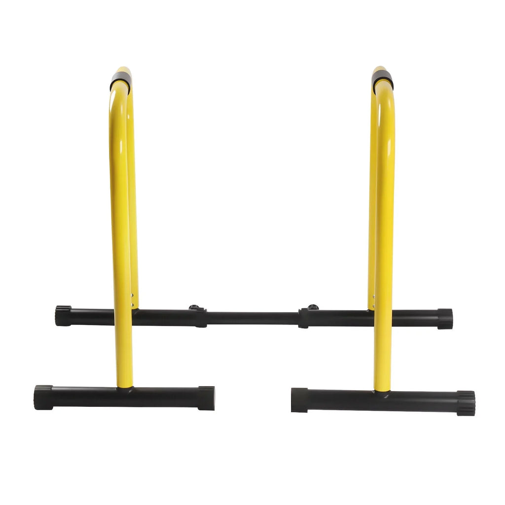 HiKaRiGuMi Portable Dip Bar Exercise Your Arms, Abdominal Muscles, Chest, Shoulders, and Back Through Pull-ups 20.08-26.77 Inches Spacing,High-strength Steel Pipes