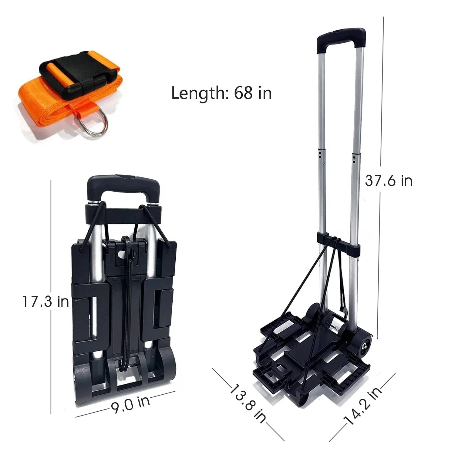 Car Seat Travel Cart for Airport-Carseat Roller for Traveling,Extendable Base Plate,Foldable, storable,and stowable Under Your Airplane seat or Over Head Compartment.