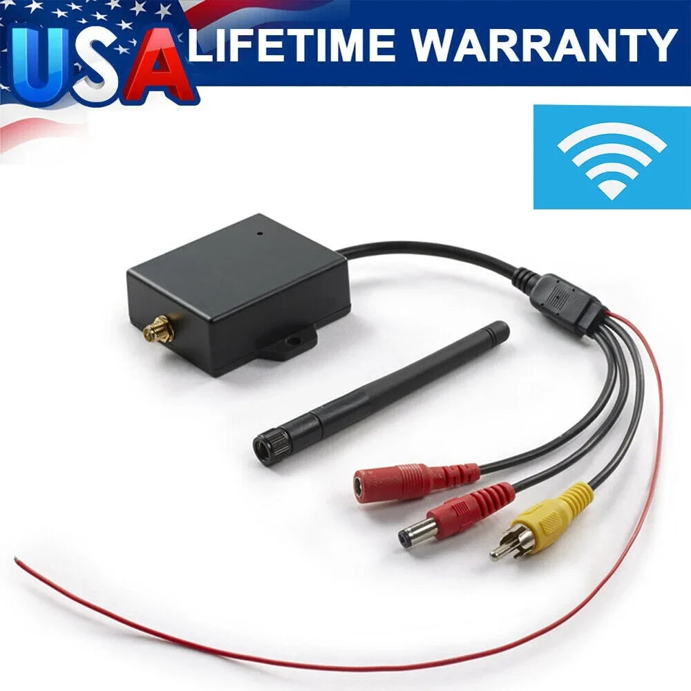 Convert your Wired Rear View Camera to Wireless with this Car Reversing Camera  to Wifi Transmitter Module - 2.4G Wireless - Easy Installation