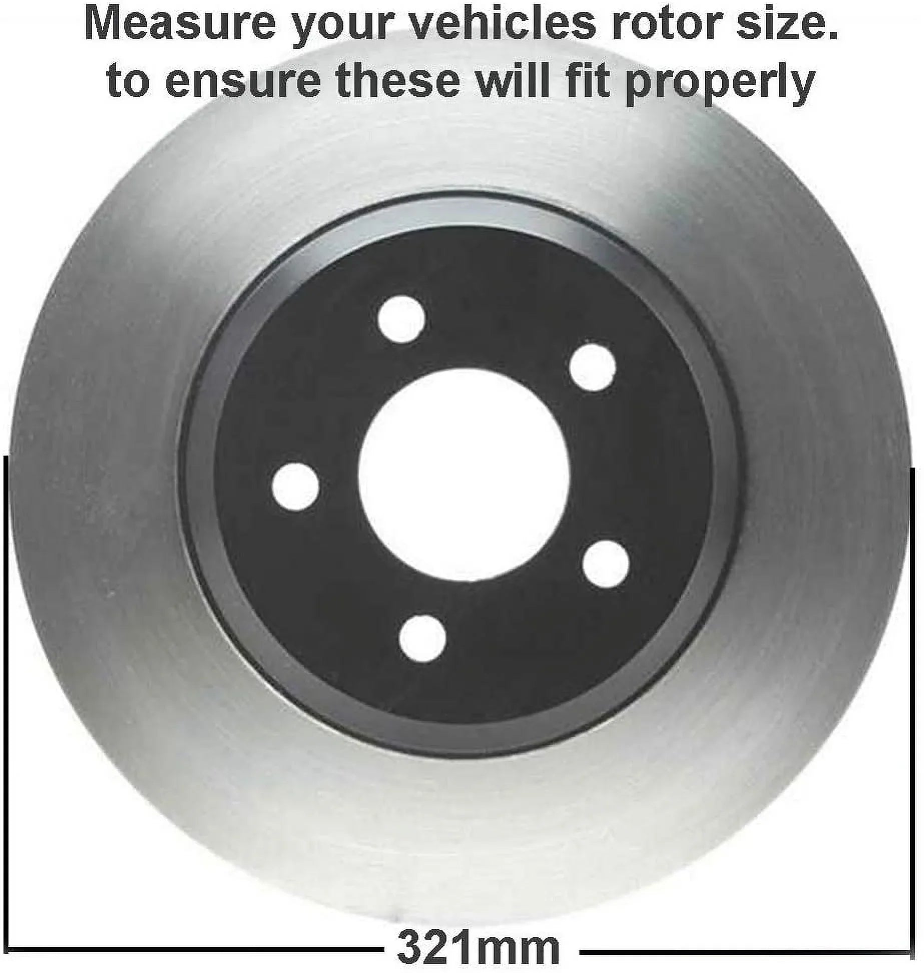 Detroit Axle - Front Brakes Kit for Chevrolet Equinox Impala Malibu Limited Buick Regal LaCrosse  Terrain Saab 9-5 Disc Brake Rotors Ceramic Brakes Pads : 12.64'' Rotor