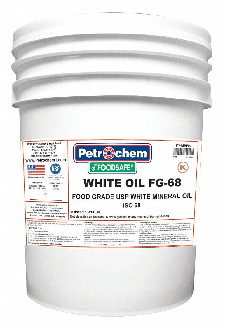 Petrochem Mineral Hydraulic Oil,5 gal.,Pail   -68-005