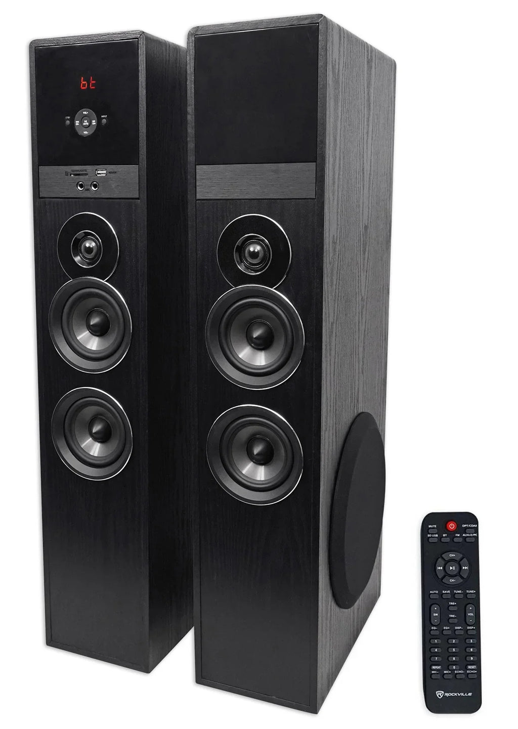 Audio Technica -3212/C710DE2 Wireless Handheld Mic+Tower Home Theater Speaker