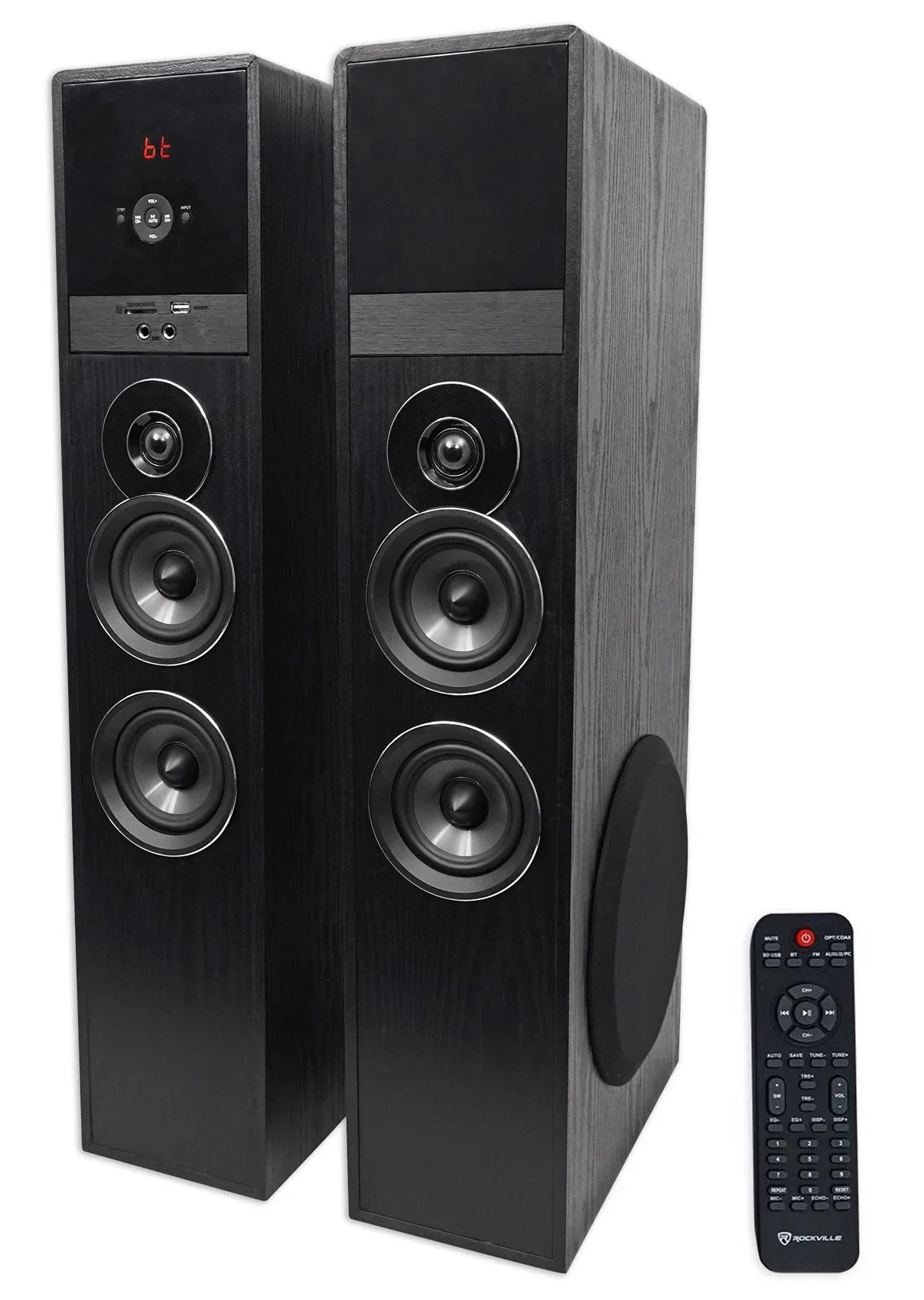 Audio Technica -3212/C710DE2 Wireless Handheld Mic+Tower Home Theater Speaker