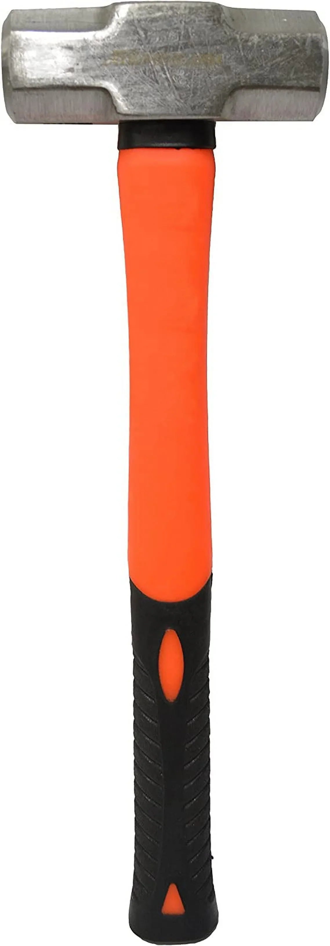 Shock Grip Sledge Hammer with Fiberglass Shaft and Rubber Dipped Handle (3 Pound)