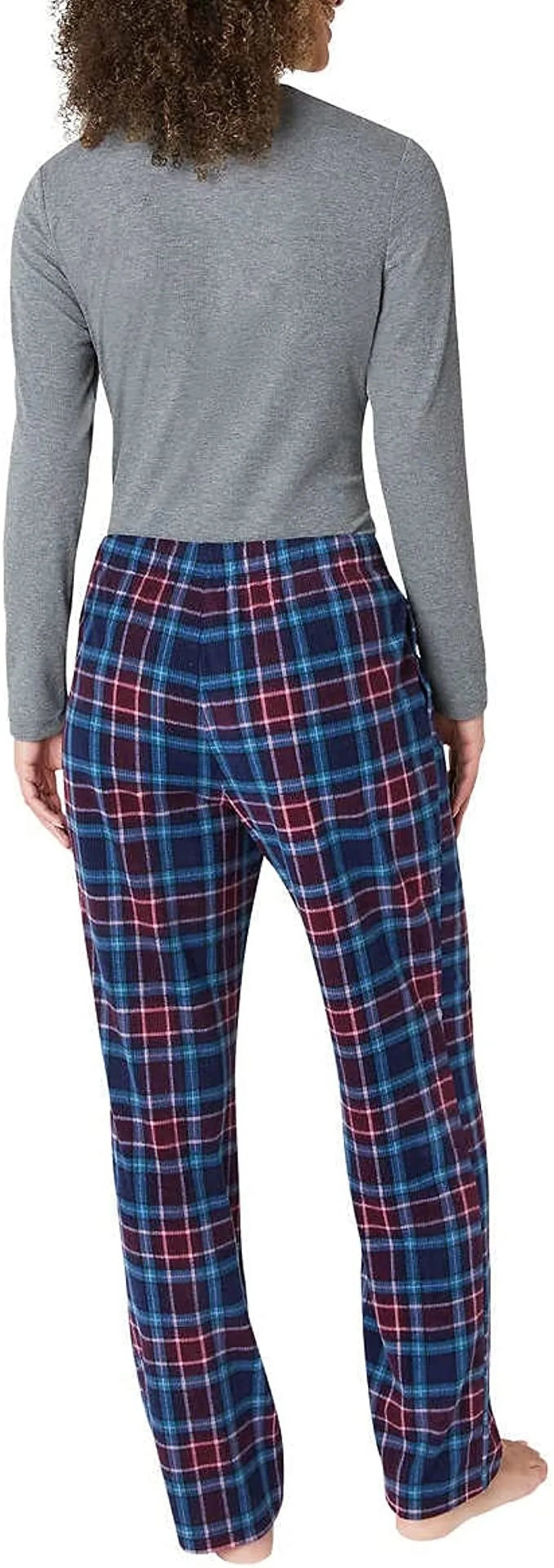 Eddie Bauer Womens 3-Piece Waffle Knit Pajama Set (Gray, Small)