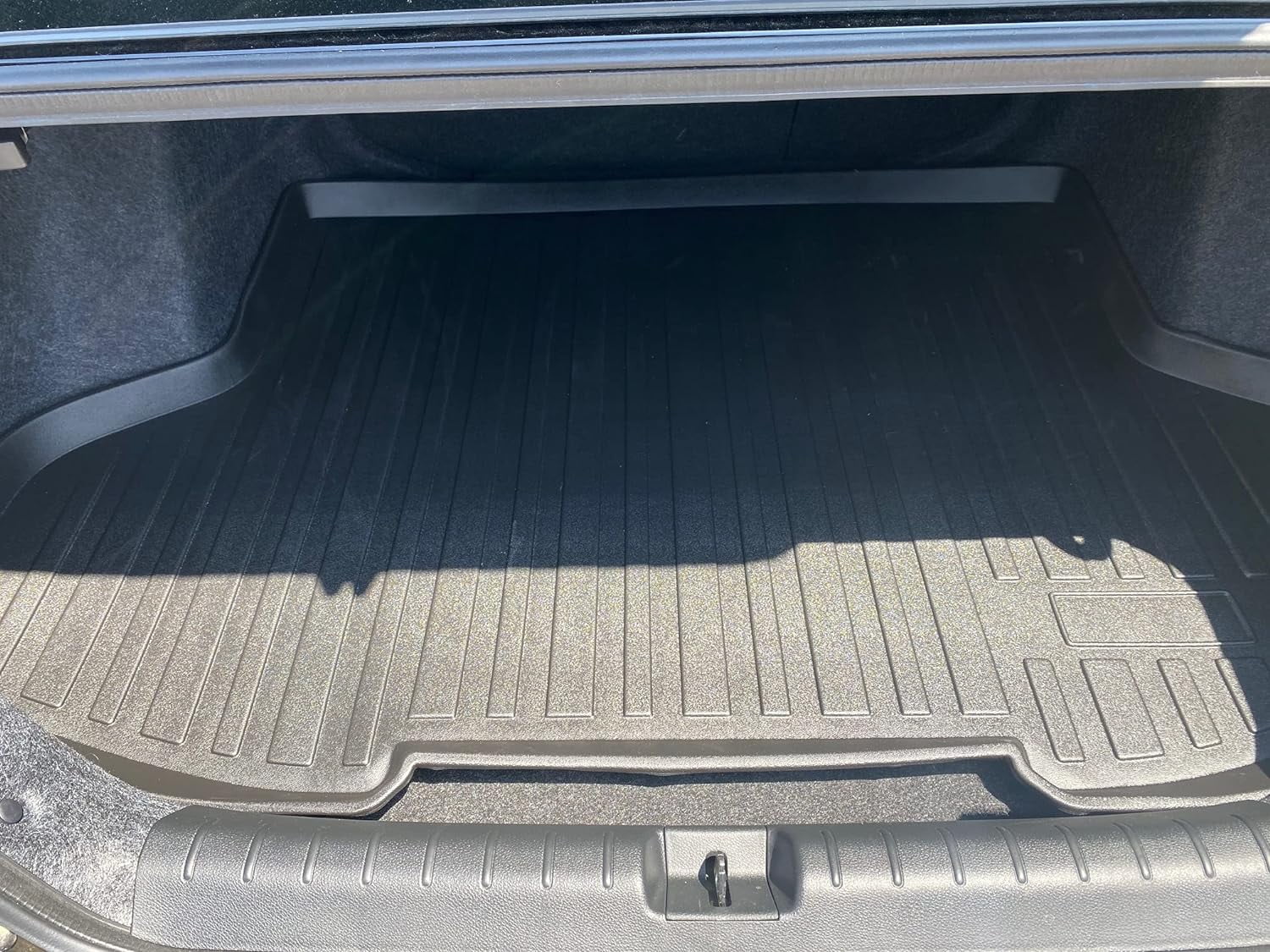 Cargo Liner – Trunk Mat for Honda Civic Sedan 2016-2021 – Weather-Resistant Trunk Mats for Cars with Raised Lip – Non-Slip Car Trunk Mat Rubber – Easy to Install – Laser Pre-Cut Design